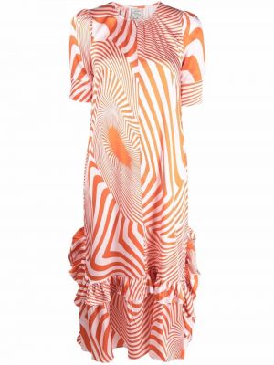 Платье с принтом Baum Und Pferdgarten, оранжевое
