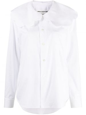 Bavlněná košile s knoflíky Comme Des Garçons Girl bílá