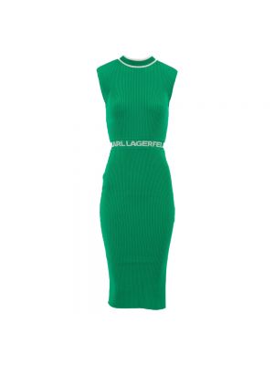Sukienka midi Karl Lagerfeld zielona