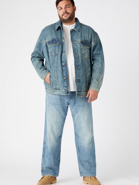 Kurtka jeansowa Wrangler niebieska