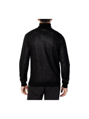 Jersey cuello alto con estampado con cuello alto de tela jersey Antony Morato negro
