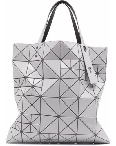 Bolso shopper con estampado geométrico Bao Bao Issey Miyake gris