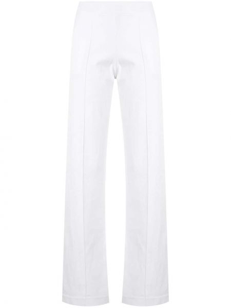 Pantalones rectos Chanel Pre-owned blanco