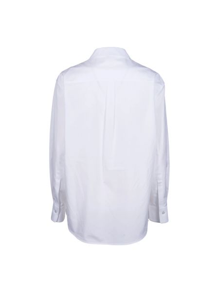 Blusa de algodón Alexander Mcqueen blanco