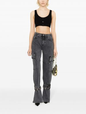 Jeans taille haute 7 For All Mankind gris