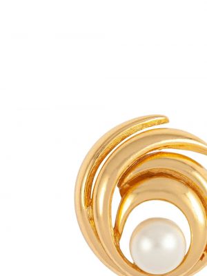 Pendientes con perlas Christian Dior dorado