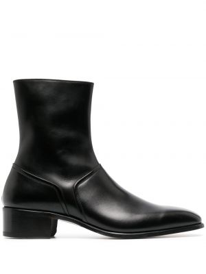 Členkové topánky na zips Tom Ford čierna