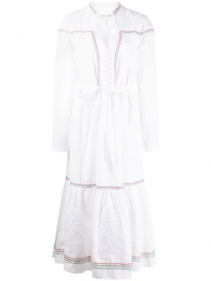 Bílé šaty s výšivkou Saloni