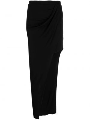 Ασύμμετρη maxi φούστα Helmut Lang μαύρο