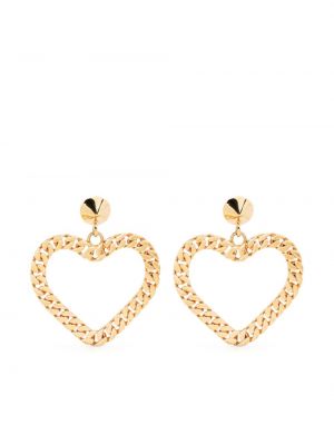 Σκουλαρίκια με μοτίβο καρδιά Moschino χρυσό