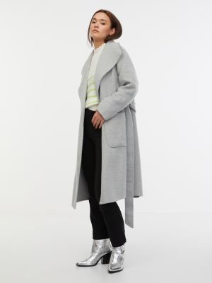 Vlnený kabát Orsay sivá