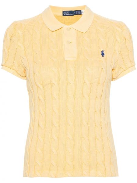Памучна плетена памучна поло тениска Polo Ralph Lauren