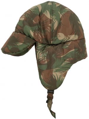 Cappotto con stampa camouflage Moschino verde