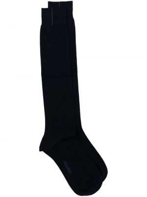 Чорапи от мерино вълна Peserico синьо