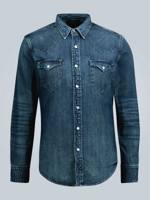 Hoikka denim paita Rrl sininen