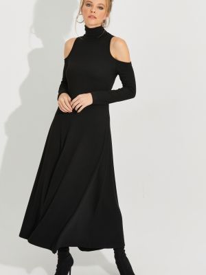Макси рокля Cool & Sexy черно