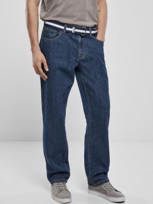 Voľné priliehavé džínsy Urban Classics modrá