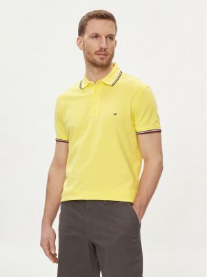 Polo majica slim fit Tommy Hilfiger žuta