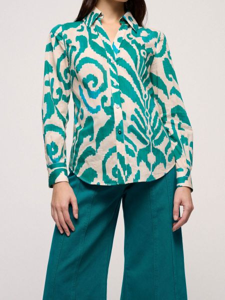 Зеленая блузка Luisa Spagnoli