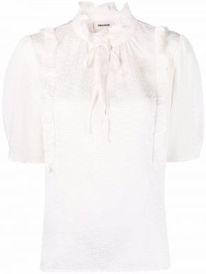 Блуза с волани Zadig&voltaire бяло