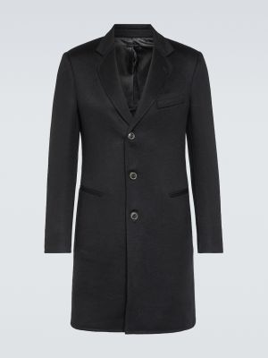 Кашемировое пальто Giorgio Armani черное