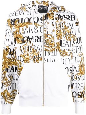 Trykt hettegenser Versace Jeans Couture hvit