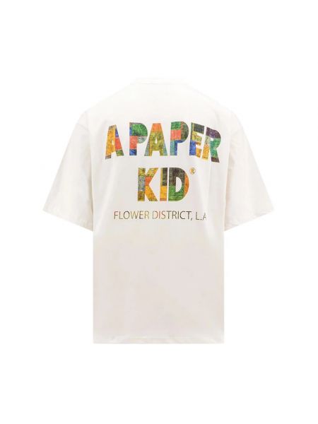 Camiseta con estampado A Paper Kid beige