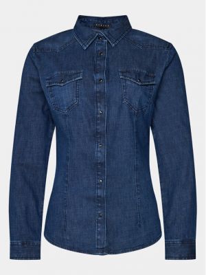 Camicia jeans Sisley blu