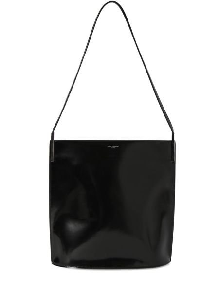 Kožená kabelka Saint Laurent čierna