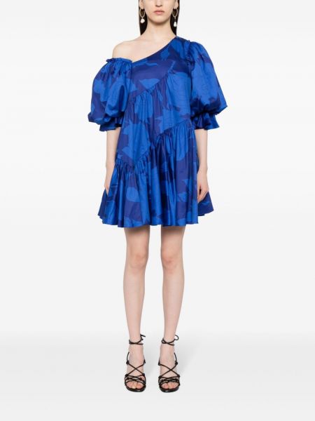 Kleid aus baumwoll Aje blau
