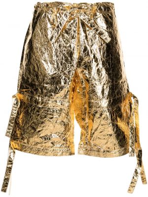 Hviezdne bavlnené šortky Walter Van Beirendonck zlatá