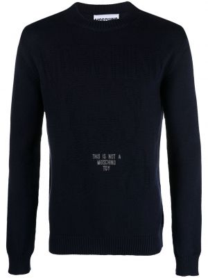 Sweatshirt mit print Moschino blau