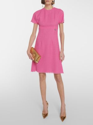 Vlněné šaty Dolce&gabbana růžové