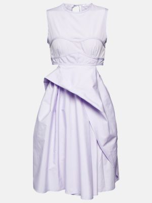 Памучна рокля Cecilie Bahnsen виолетово