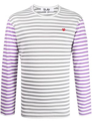 Långärmad t-shirt Comme Des Garçons Play lila