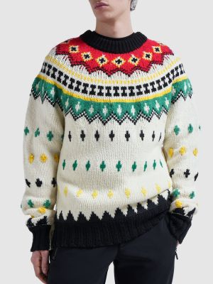 Suéter de lana Moncler Grenoble blanco