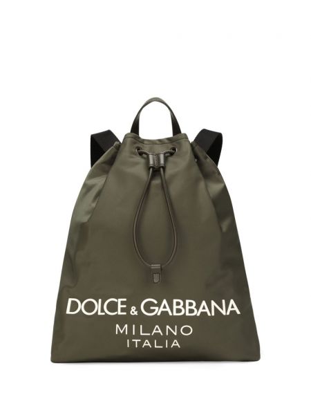 Lynlås rygsæk Dolce & Gabbana grøn