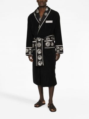 Szlafrok bawełniany z nadrukiem Dolce And Gabbana