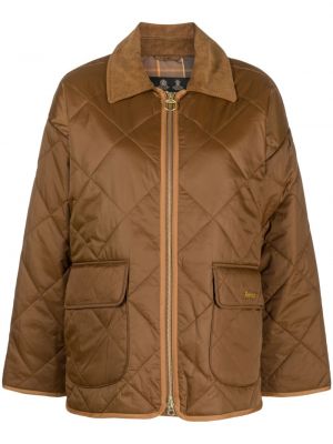 Gesteppte daunenjacke mit reißverschluss Barbour braun