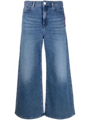 Укороченные прямые джинсы Karl Lagerfeld, синие