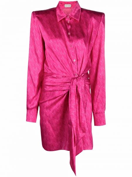 Vestido de cóctel de seda Magda Butrym rosa
