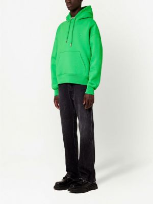 Kapučdžemperis ar izšuvumiem Ami Paris zaļš