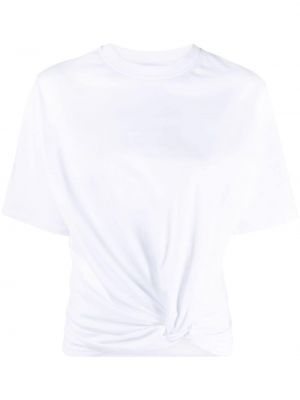 Bavlnené tričko Victoria Beckham biela