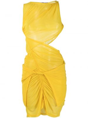 Κοκτέιλ φόρεμα Supriya Lele κίτρινο