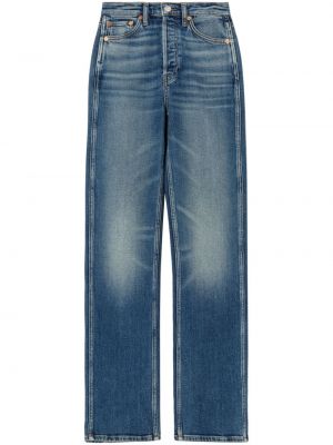 Straight leg jeans a vita alta Re/done blu