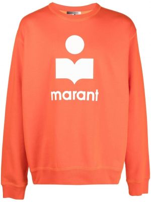 Trykt sweatshirt Isabel Marant oransje