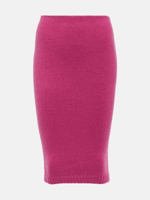 Midi sukně Tom Ford růžové