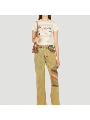 Straight jeans Eckhaus Latta gelb