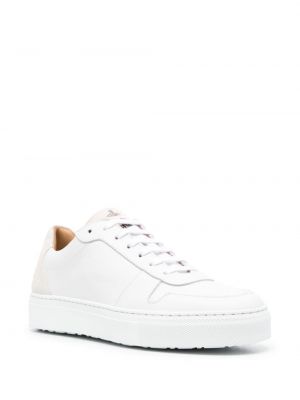 Sneakersy skórzane z nadrukiem Vivienne Westwood białe