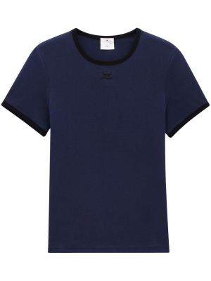 Тениска Courreges синьо